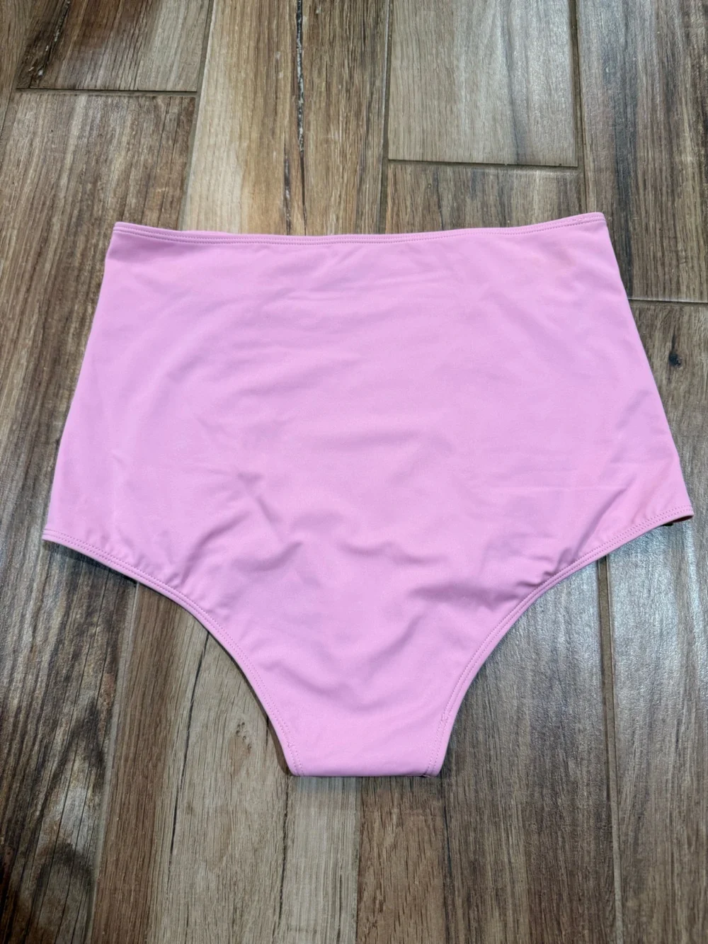 Kortni Jeane Ruffle Up the Front Pink Swimsuit Bottoms
